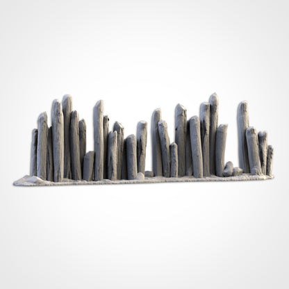 Wooden Fences and Stakes – Defensive Scatter Terrain for 28–32mm Games