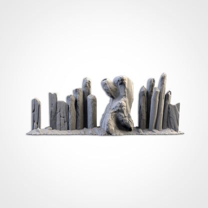 Wooden Fences and Stakes – Defensive Scatter Terrain for 28–32mm Games