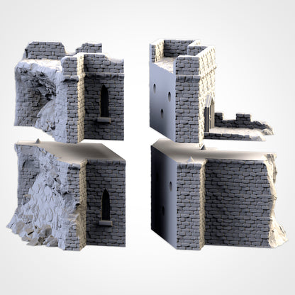 Ruined Castle – Modular Fortress Terrain for 28–32mm Games