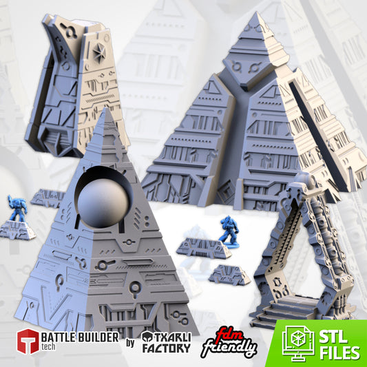 Xeno Pyramids – Alien Monuments & Ancient Structures for 28–32mm Games