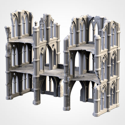 Cathedral Ruins Set II – 3D Printed Gothic Ruins for 28–32mm Games