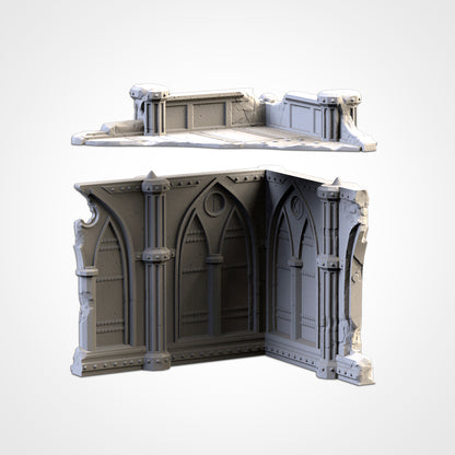 Cathedral Ruins Set II – 3D Printed Gothic Ruins for 28–32mm Games