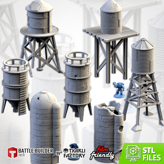 Silos and Storage Tanks – Industrial Terrain for 28–32mm Games