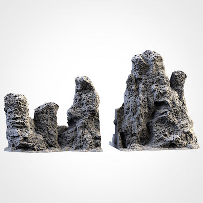 Volcanic Rocks – Jagged Lava Terrain for 28–32mm Games