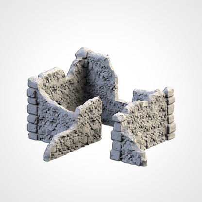 Abandoned Town - Modular Ruins for 28–32mm Games