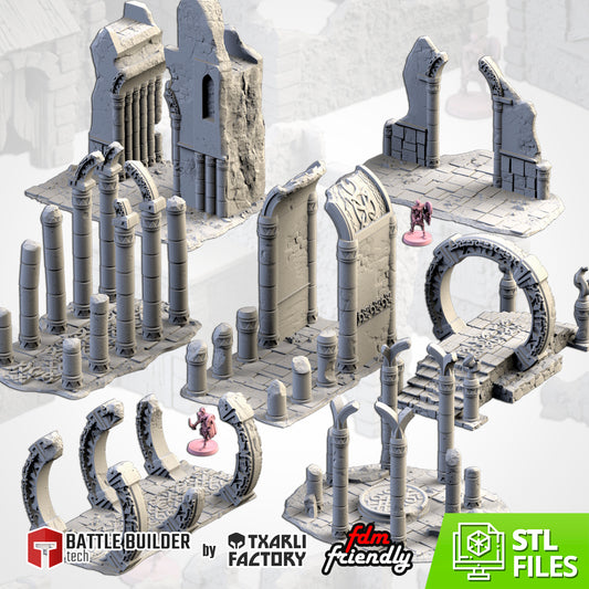 Ancestral Ruins – Temple & Portal Terrain for 28–32mm Games