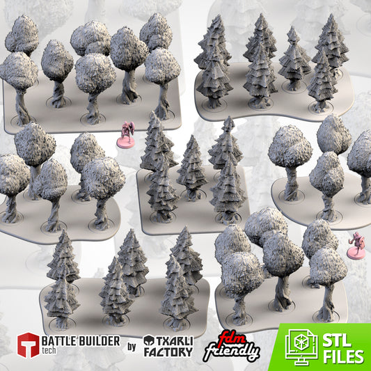 Classic Forests – Modular Tree Terrain for 28–32mm Games