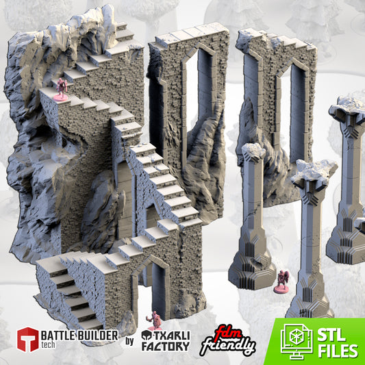 Dwarven Mines – Modular Terrain Set for 28–32mm Games