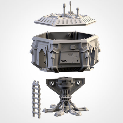SciFi Desert City – Modular Elevated Terrain for 28–32mm Games