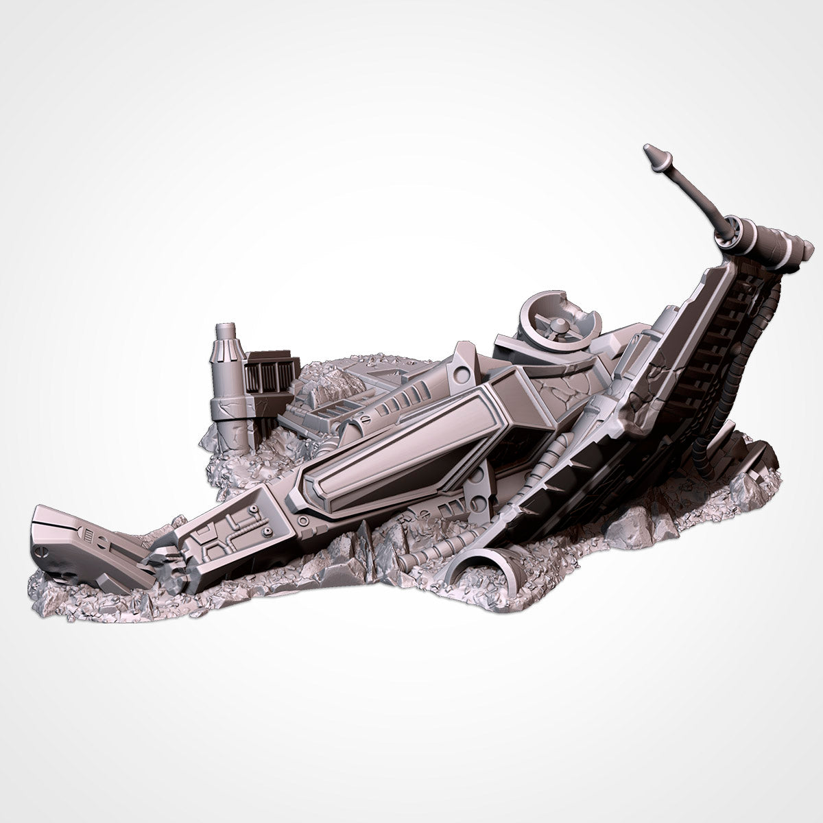 Crashed Starfighters – Wrecked Spacecraft Terrain for 28–32mm Games