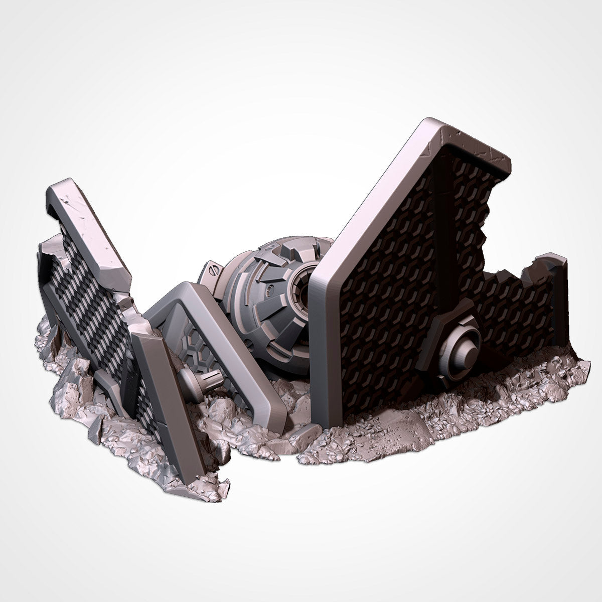 Crashed Starfighters – Wrecked Spacecraft Terrain for 28–32mm Games