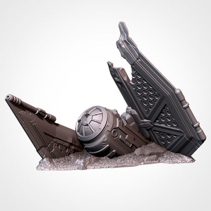 Crashed Starfighters – Wrecked Spacecraft Terrain for 28–32mm Games