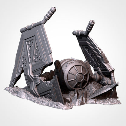 Crashed Starfighters – Wrecked Spacecraft Terrain for 28–32mm Games