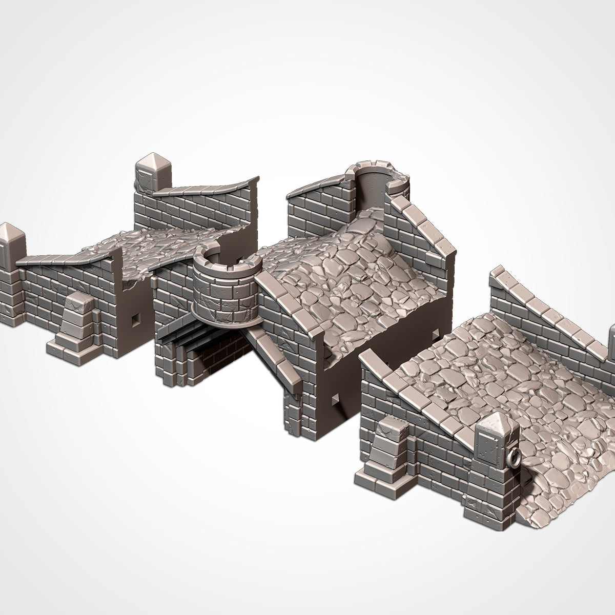 Medieval Bridges | 3D Printed Fantasy Terrain Set for 28–32mm Wargaming