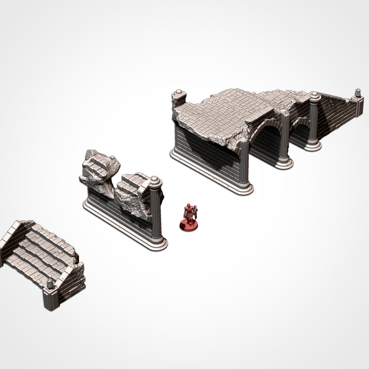 Medieval Bridges | 3D Printed Fantasy Terrain Set for 28–32mm Wargaming