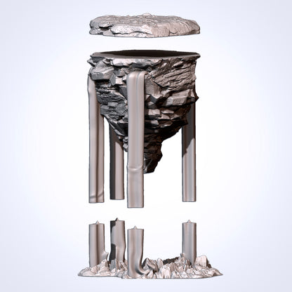 Floating Rocks – Modular Suspended Stone Platforms for 28–32mm Games