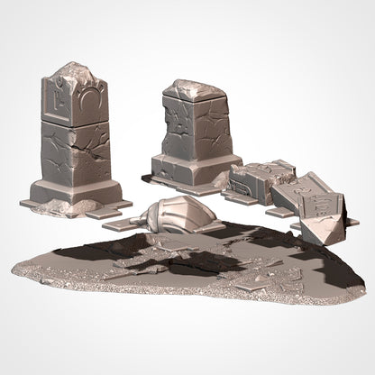 Egyptian Terrain – Pyramid, Sphinx, and Desert Set for 28–32mm Games