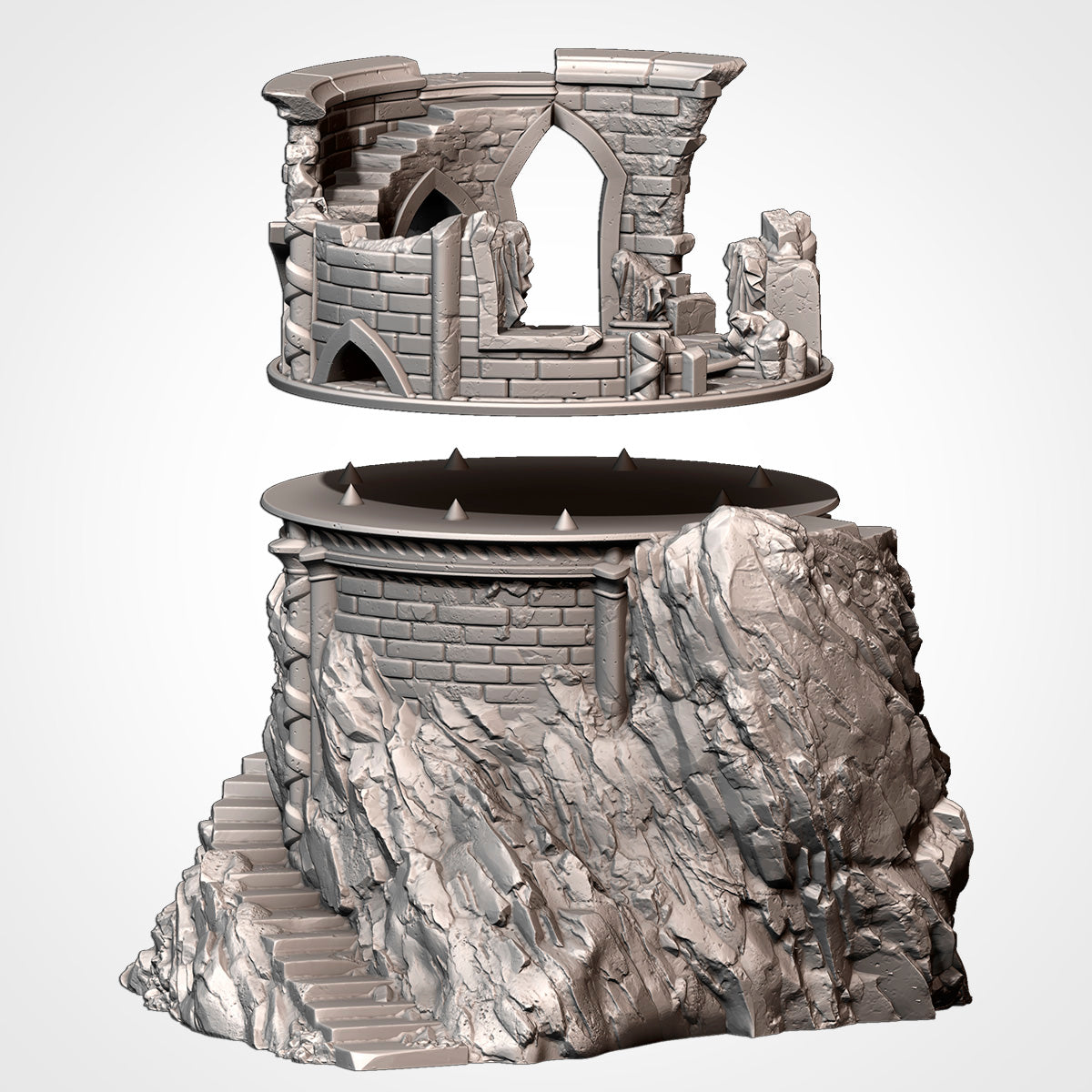 Ruins on the Mountain – Cliffside Fantasy Terrain for 28–32mm Games