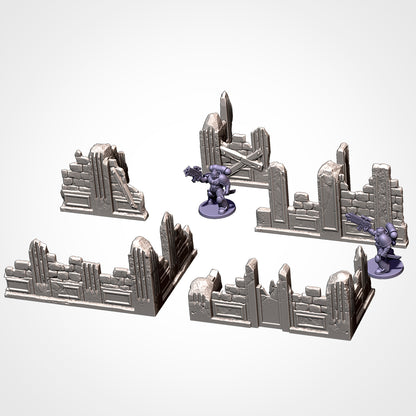 City Ruins – GW-Style (Old) Modular Terrain for 28–32mm Games