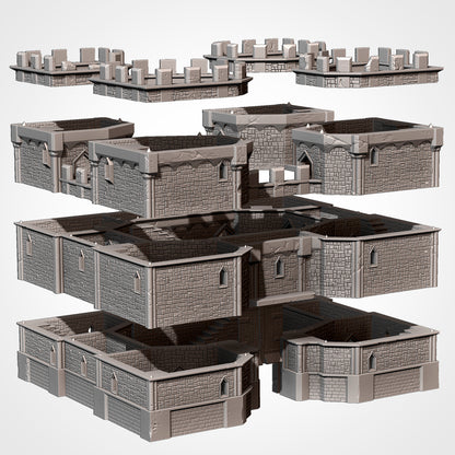 Castle Stronghold – 3D Printed Fortress Terrain for 28–32mm Games