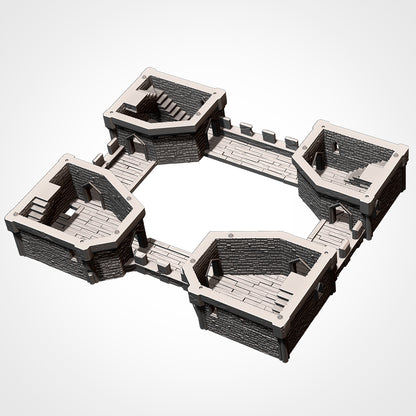 Castle Stronghold – 3D Printed Fortress Terrain for 28–32mm Games
