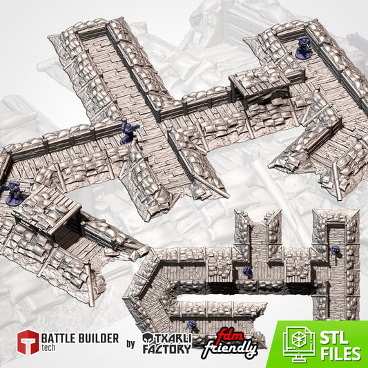 Modular Trenches – Battlefield Terrain for 28–32mm Games (Contact for Pricing)