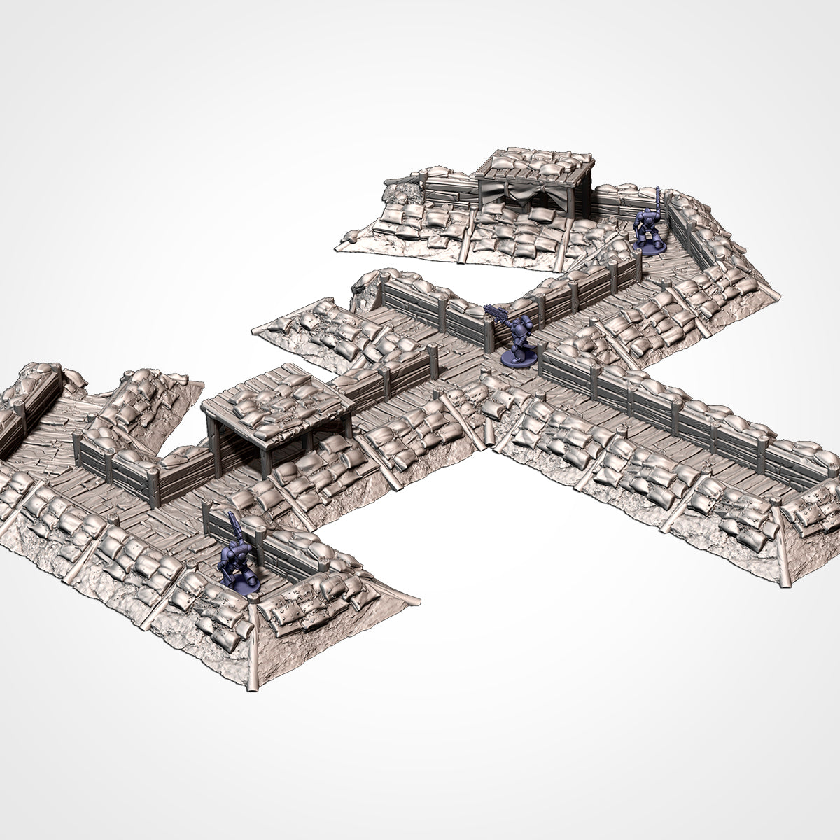 Modular Trenches – Battlefield Terrain for 28–32mm Games (Contact for Pricing)