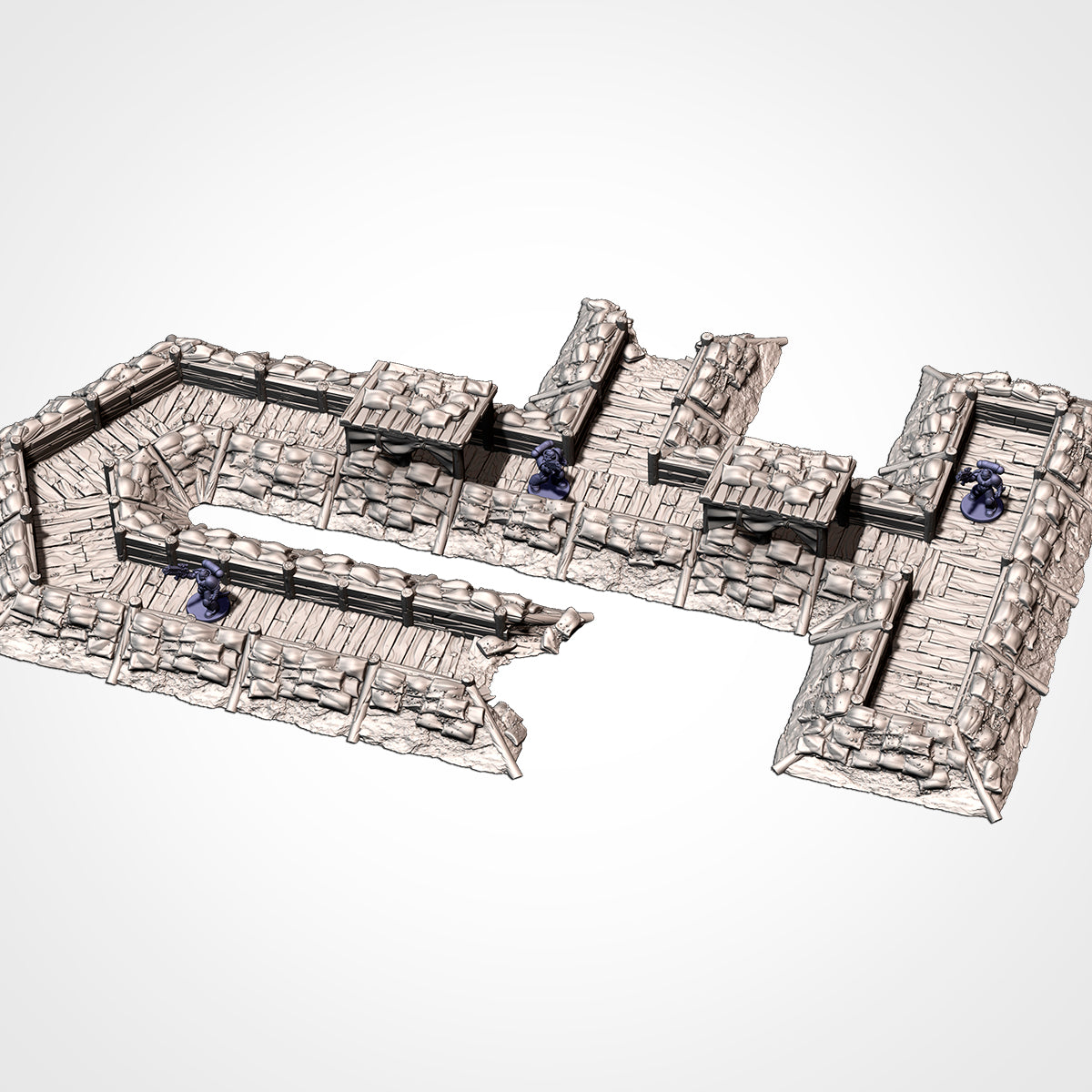 Modular Trenches – Battlefield Terrain for 28–32mm Games (Contact for Pricing)