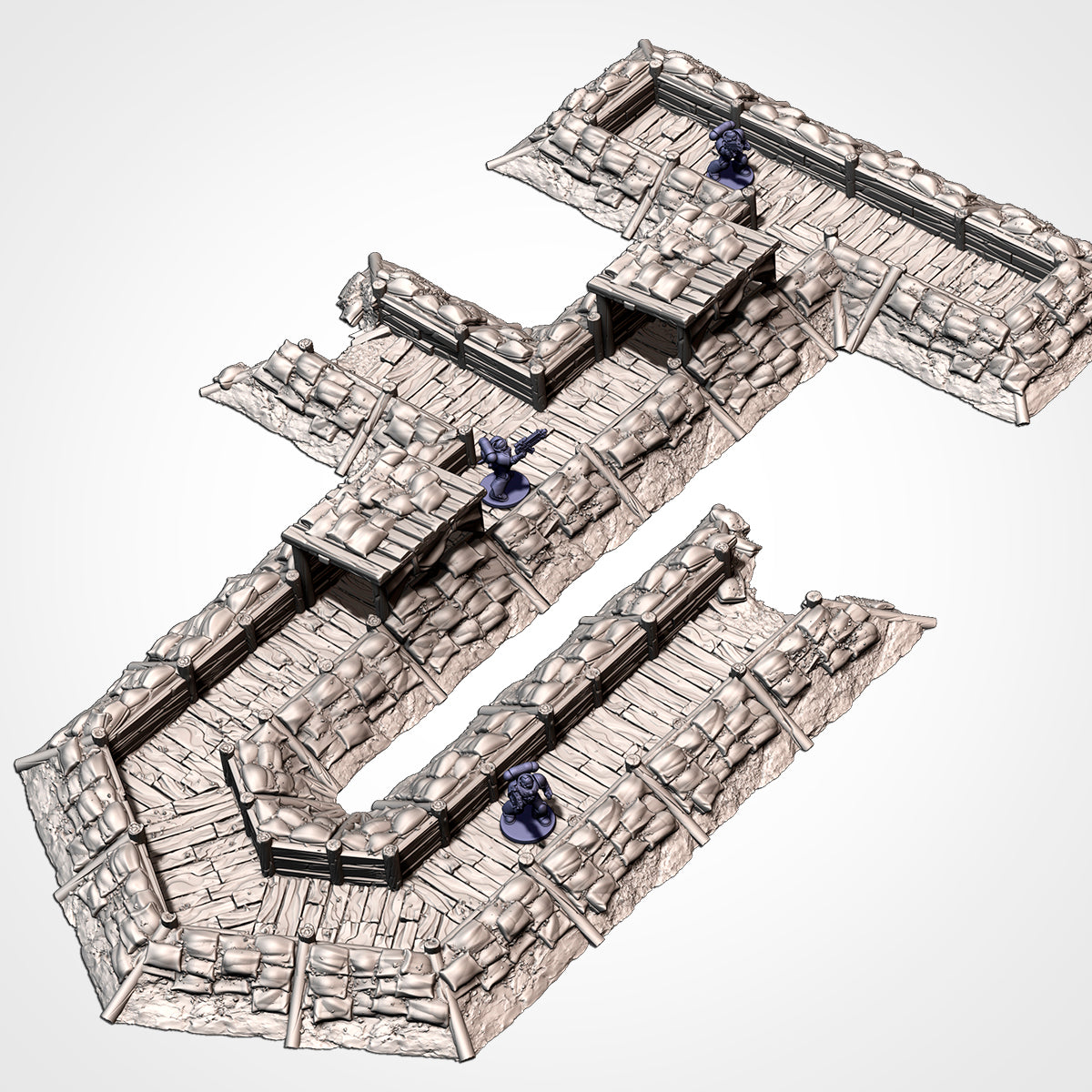 Modular Trenches – Battlefield Terrain for 28–32mm Games (Contact for Pricing)