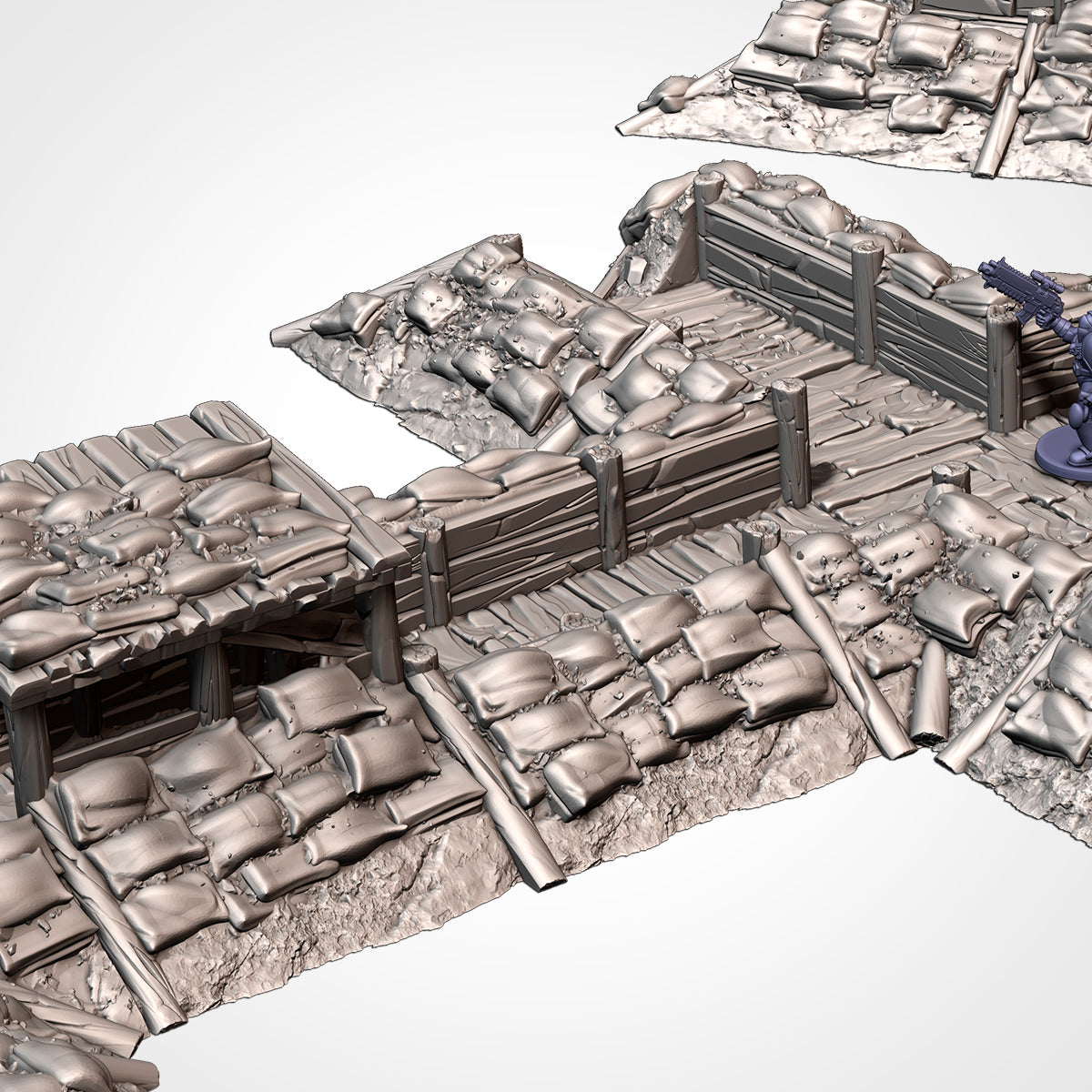Modular Trenches – Battlefield Terrain for 28–32mm Games (Contact for Pricing)