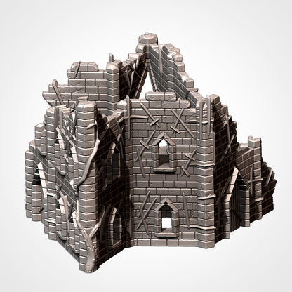 Cursed Fortress – Modular Gothic Ruins Terrain for 28–32mm Games