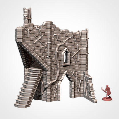 Cursed Fortress – Modular Gothic Ruins Terrain for 28–32mm Games