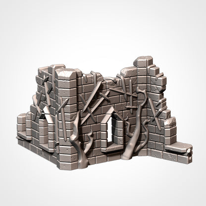 Cursed Fortress – Modular Gothic Ruins Terrain for 28–32mm Games