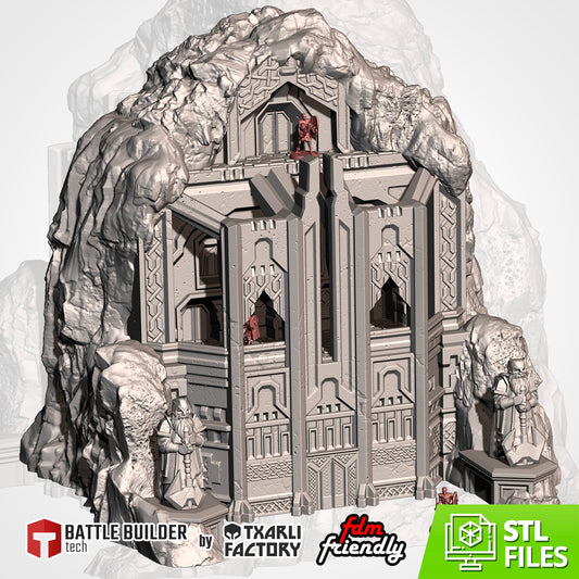 Isolated Mountain – Dwarven Stronghold Terrain for 28–32mm Games