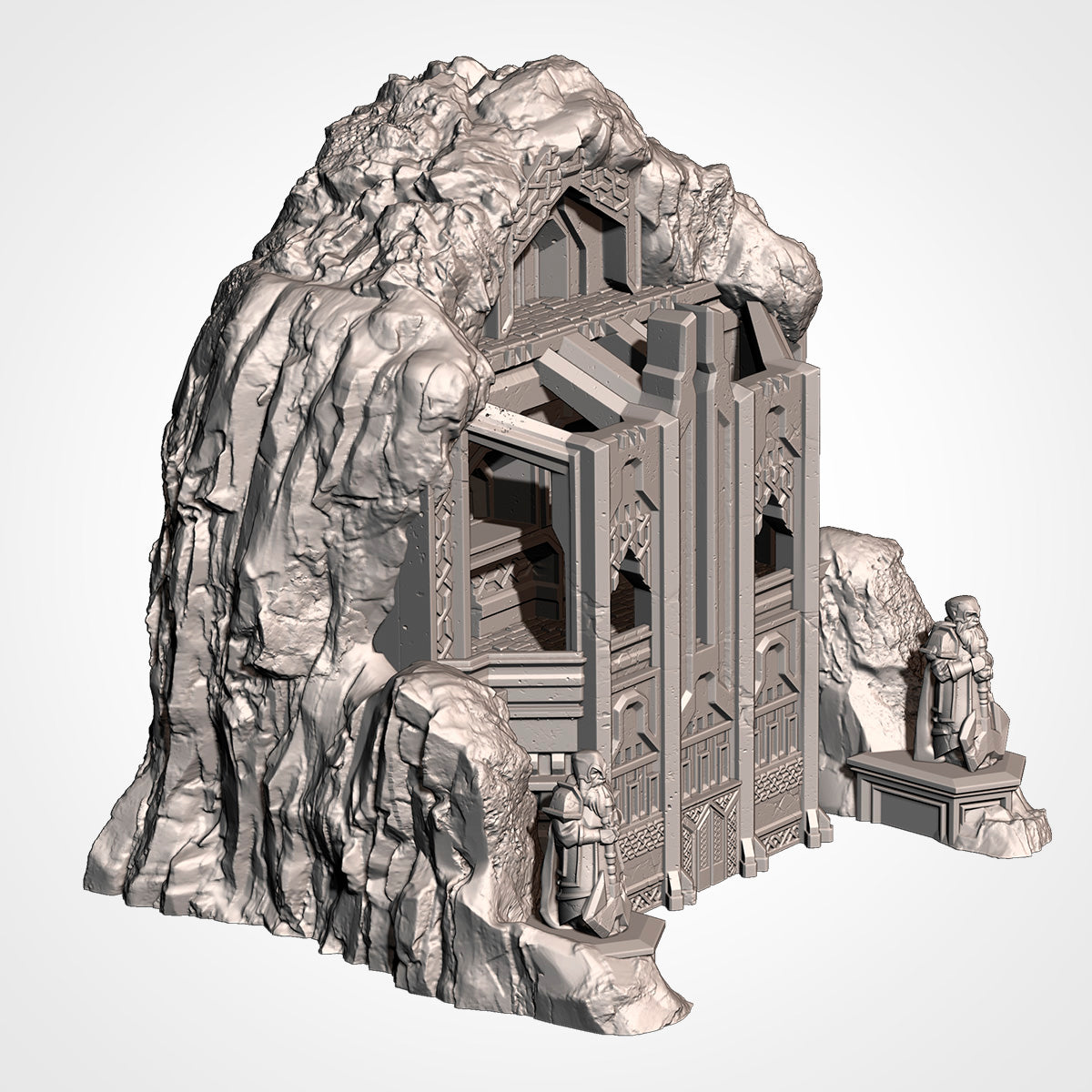Isolated Mountain – Dwarven Stronghold Terrain for 28–32mm Games