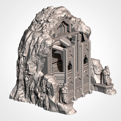 Isolated Mountain – Dwarven Stronghold Terrain for 28–32mm Games
