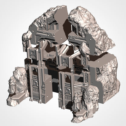 Isolated Mountain – Dwarven Stronghold Terrain for 28–32mm Games