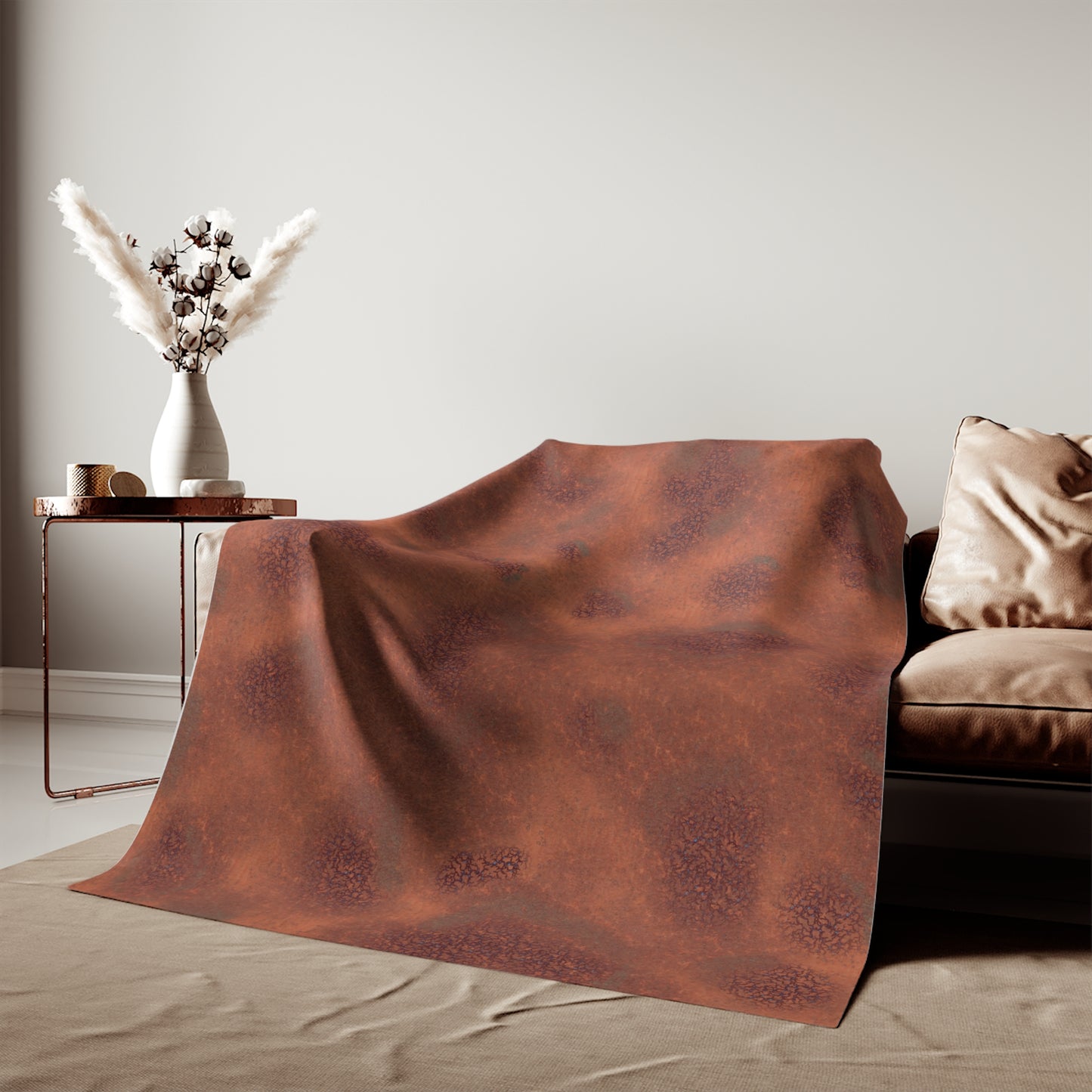 Orange Desert Growth – 60"x 80" Soft Fabric Battle Mat