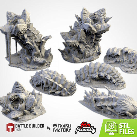 Sand Worms – Alien Ambush Terrain for 28–32mm Games