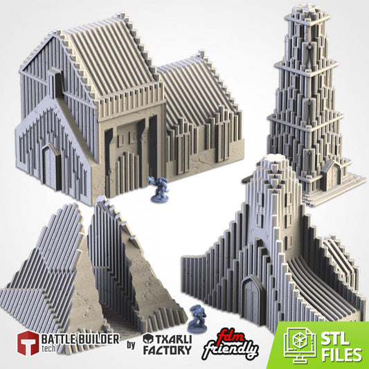 Cult Buildings – Brutalist Modular Terrain for 28–32mm Games