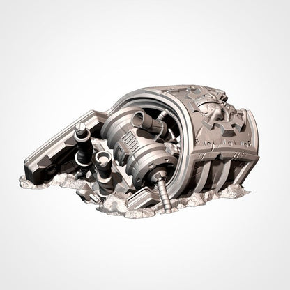 Destroyed Warlord Titan – Crashed Titan Terrain for 28–32mm Sci-Fi Wargaming
