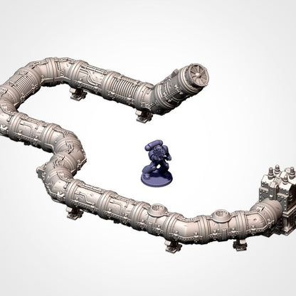 Modular Pipes – Industrial Terrain Set  for 28–32mm Games