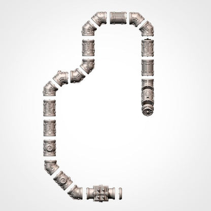Modular Pipes – Industrial Terrain Set  for 28–32mm Games