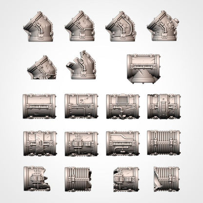 Modular Pipes – Industrial Terrain Set  for 28–32mm Games