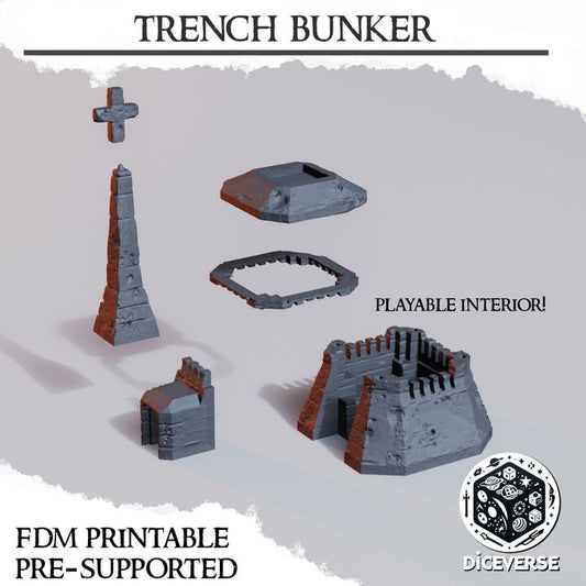 Trench Bunker – Trench Crusade Sanctified Stronghold Terrain