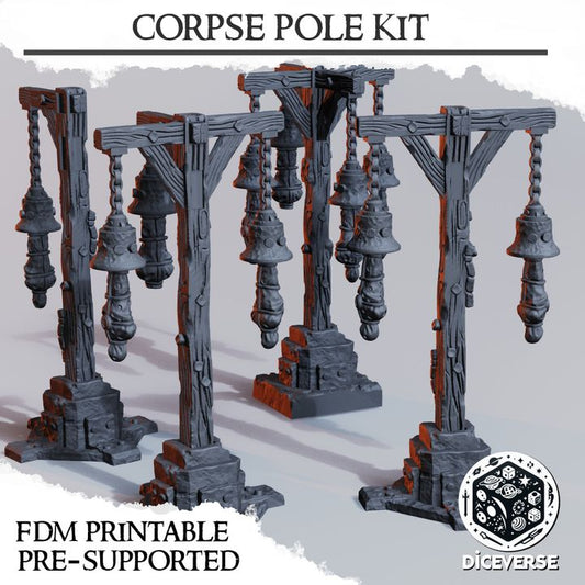 Corpse Pole Kit - Trench Crusade Unholy Scatter Terrain