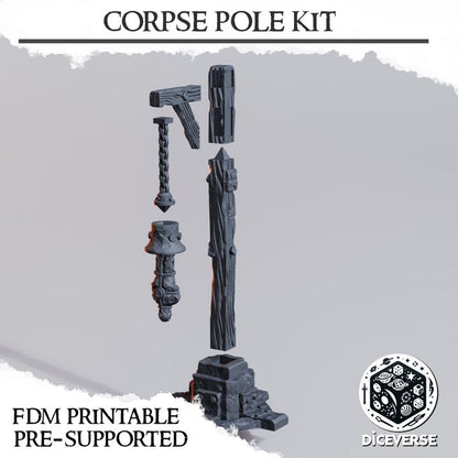 Corpse Pole Kit - Trench Crusade Unholy Scatter Terrain