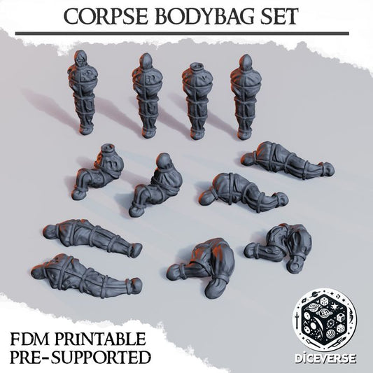 Corpse Bodybag Set – Trench Crusade Gruesome Scatter Terrain