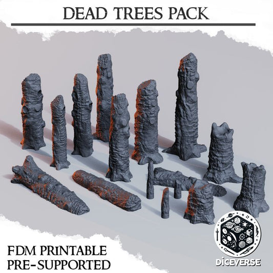 Dead Trees - Trench Crusade Burned Scatter Terrain