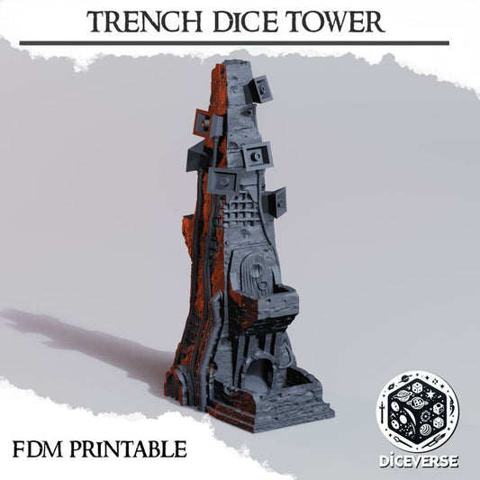 Trench Dice Tower - Trench Crusade Terrain Dice Tower